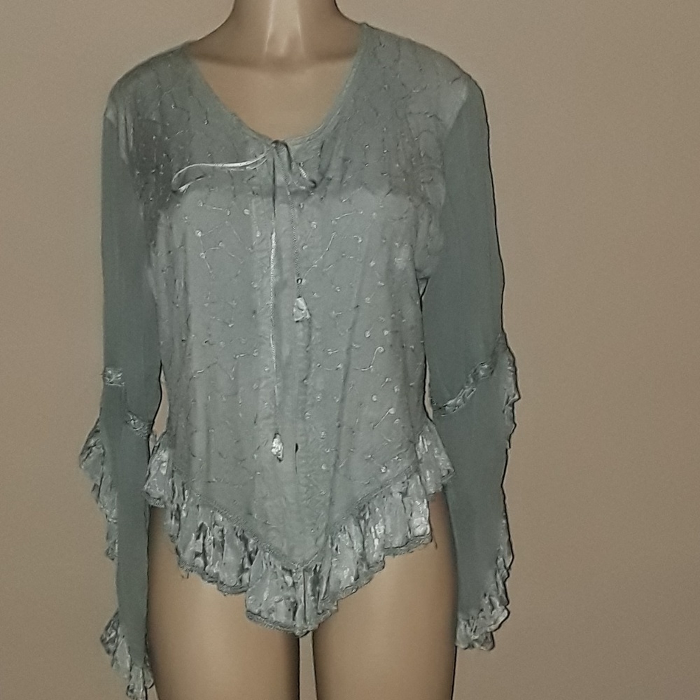 Green blouse
